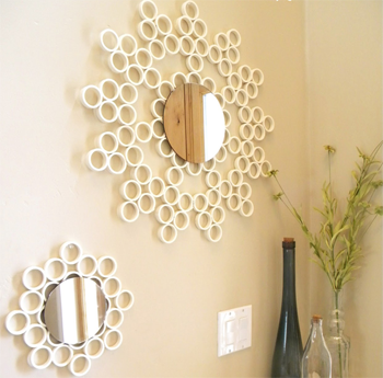 PVC mirror frame- DIYscoop.com