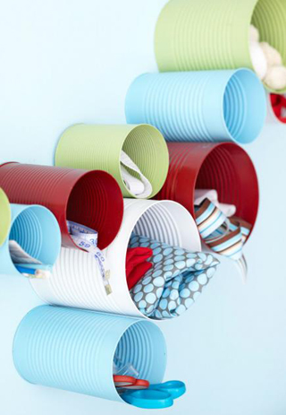 painted can organizers- DIYscoop.com