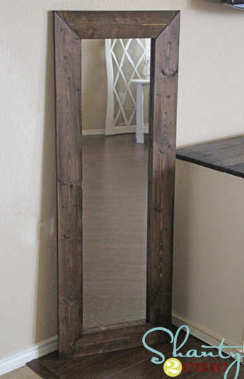 mirror with new wood frame- DIYscoop.com