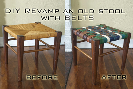 stool with belted seat- DIYscoop.com