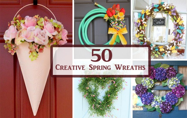 50 creative spring wreaths- DIYscoop.com