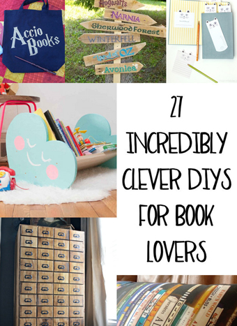 27 DIY projects for book lovers - DIYscoop.com