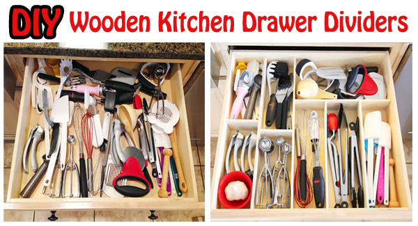 diy wooden kitchen drawer dividers- DIYscoop.com