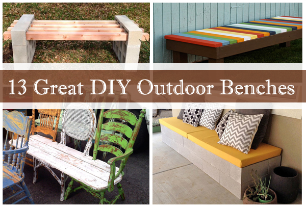 13 great diy outdoor benches
