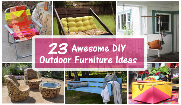 23 awesome diy outdoor furniture ideas- DIYscoop.com