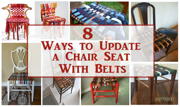8 ways to update a chair seat with belts- DIYscoop.com