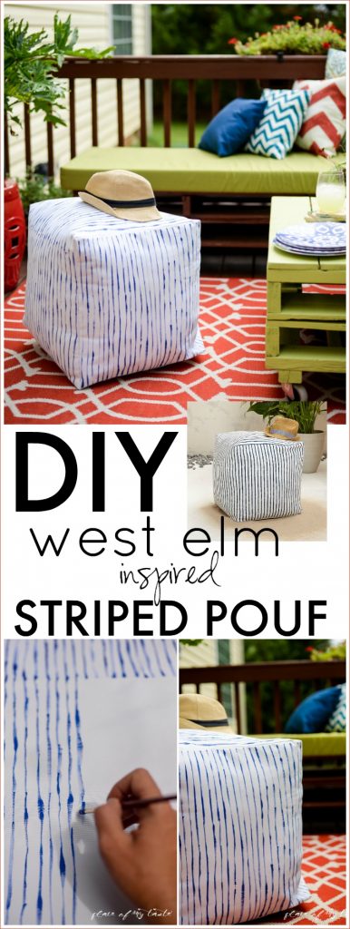 DIY-west-elm-inspired-striped-pouf